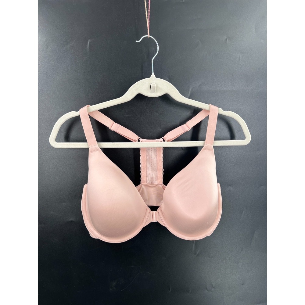 b.tempt'd blush pink underwire front clasp bra racerback 38DD
